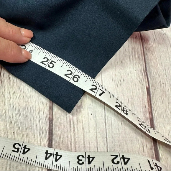 LOFT marisa skinny dress trouser pants sz 12 navy business professional office - Picture 6 of 9